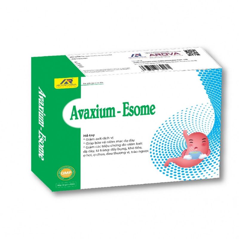 Dạ dày Avaxium Esome - giảm axit dịch vị trong trường hợp viêm loét dạ dày, tá tràng