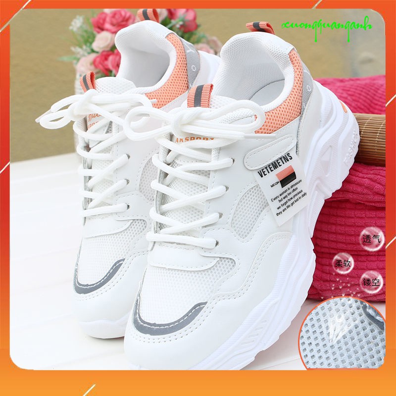 Giày Sneaker Nữ Độn Đế Cao Cấp Đế Mềm Kiểu Dáng Hàn Quốc - Q201