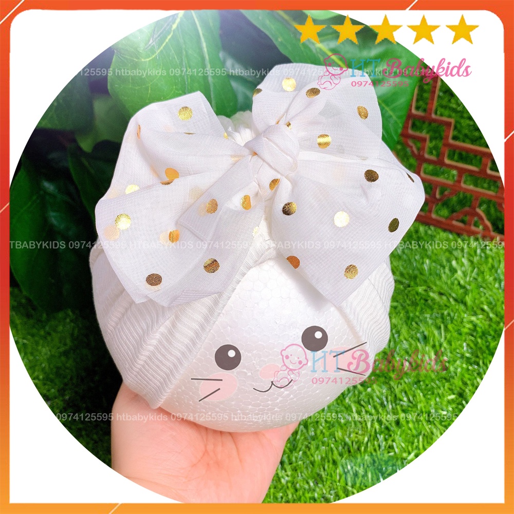[ HÀNG LOẠI 1 ] Tuban Cho Bé Gái Trắng Nơ Bi [ SIÊU MỀM MỊN CHO BÉ SƠ SINH ]