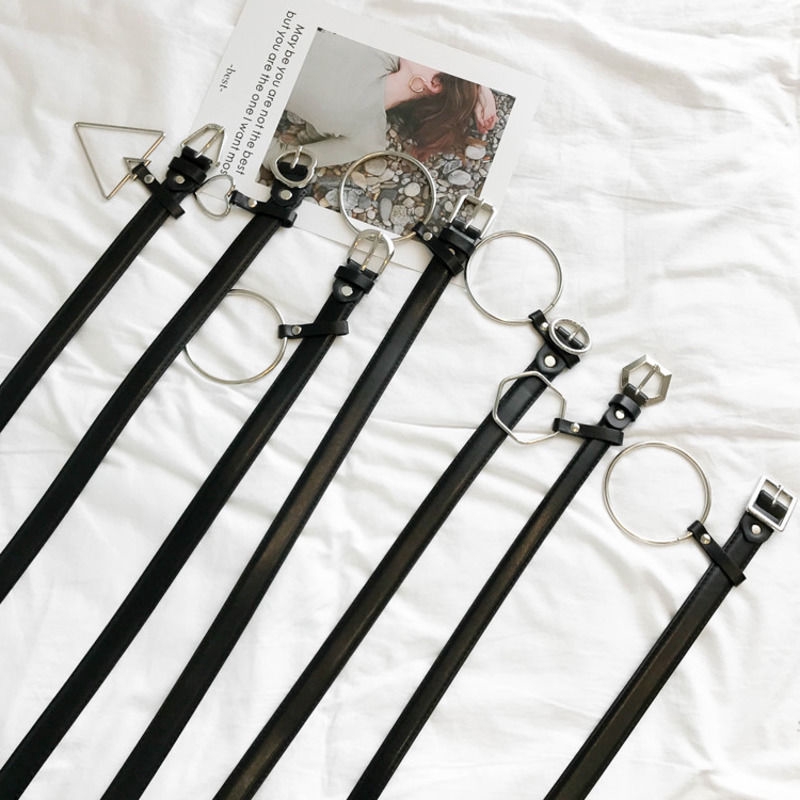 Dây Thắt Lưng Da Pu Thiết Kế Đơn Giản Thời Trang Cho Nữ