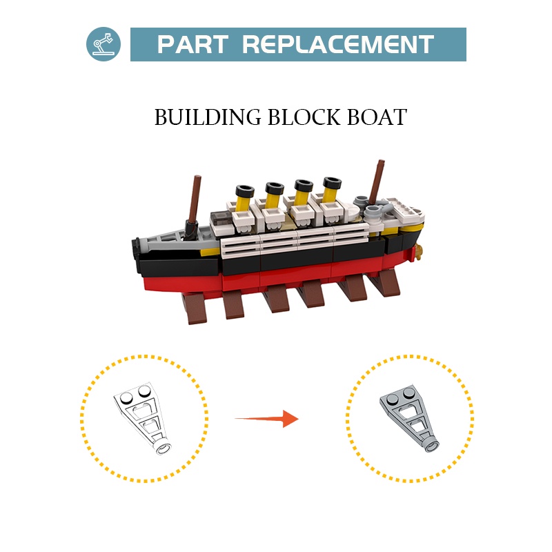 Bộ Đồ Chơi Lắp Ráp Mô Hình Tàu Titanic RMS 90208 152 Cái DIY