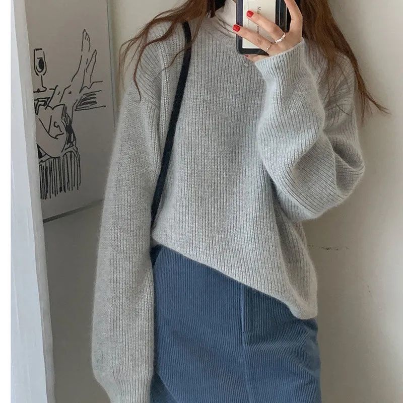 Áo tay dài dáng rộng thời trang Hàn Quốc cho nữ