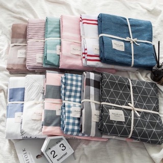 Sét Ga Gối 3 món 100% COTTON hàn quốc