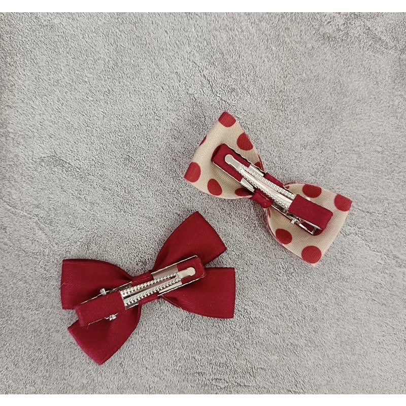 Set 2 Kẹp Tóc Nơ Style Hàn Quốc Cao Cấp Xinh Xắn Cho Bé Gái - Phụ Kiện Tóc Cho Bé Dễ Thương (K021)