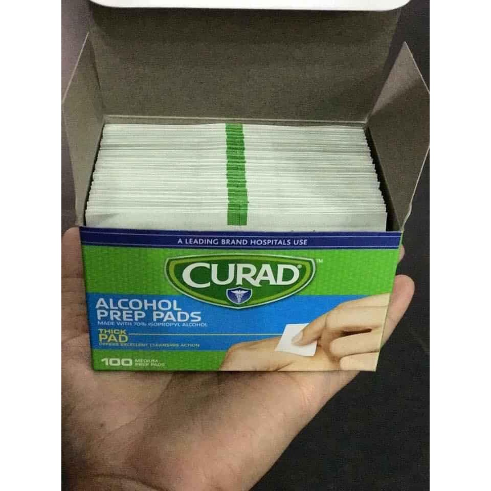 Giấy ướt tẩm cồn 70% Curad