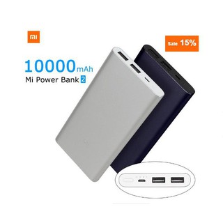 Sạc dự phòng Xiaomi Gen 2 10000 Mah 2 cổng sạc BH-1Năm