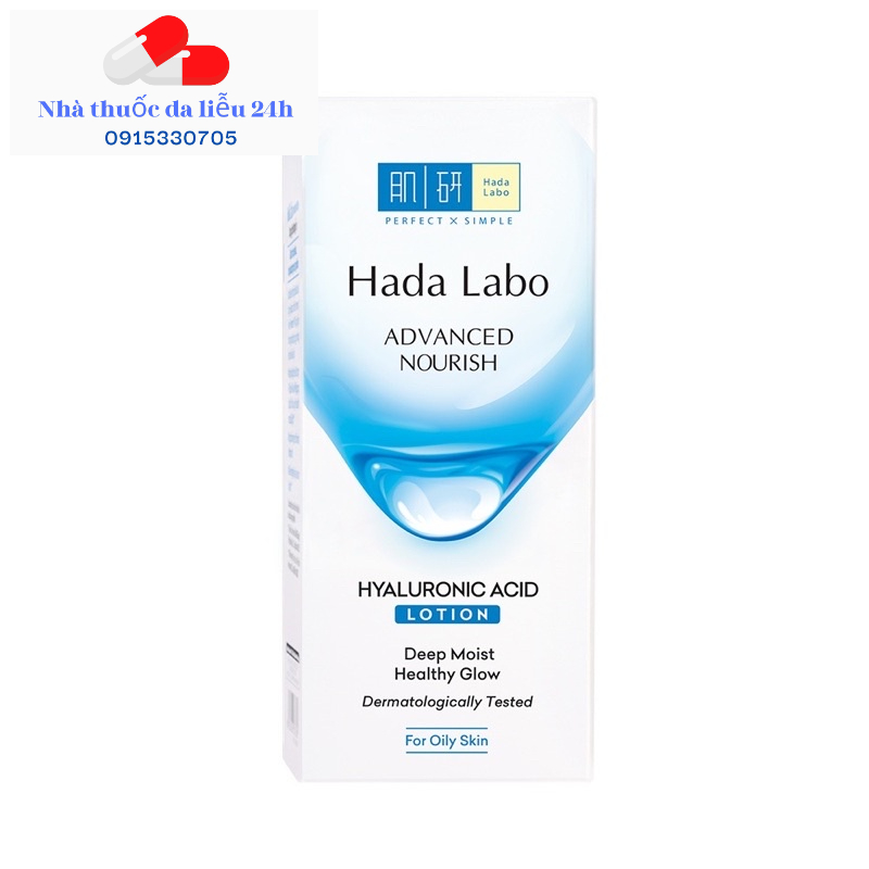 Lotion dưỡng Ẩm Dành Cho Da Dầu Hada Labo Advanced Nourish Hyaluron Lotion (Oily Skin)- Nhà thuốc da liễu 24h