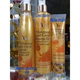 Bộ 3 sản phẩm trắng dawhitening gold caviar thần thánh thái lan