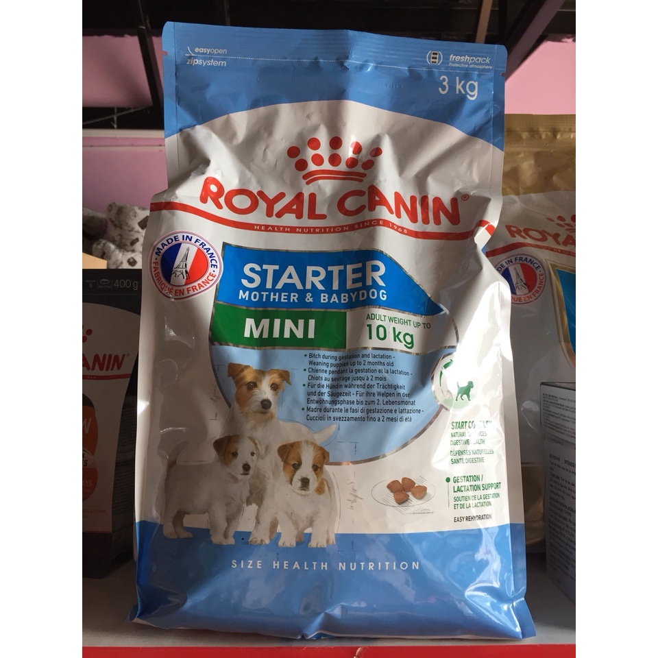 Thức ăn chó Royal Canin Mini Starter Mother &amp; BabyDog 3kg - Chó mẹ mang thai &amp; chó con &lt; 2 tháng