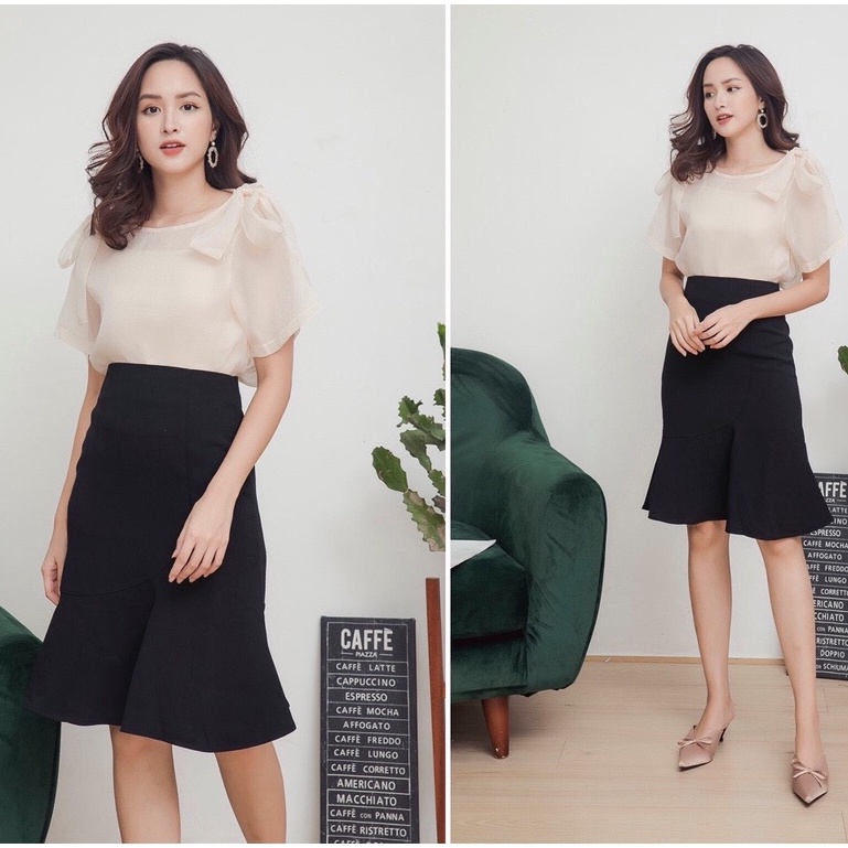 Chân váy đuôi cá công sở Homieyl cạp cao, chân váy dài tới gối chất vải cao cấp | BigBuy360 - bigbuy360.vn
