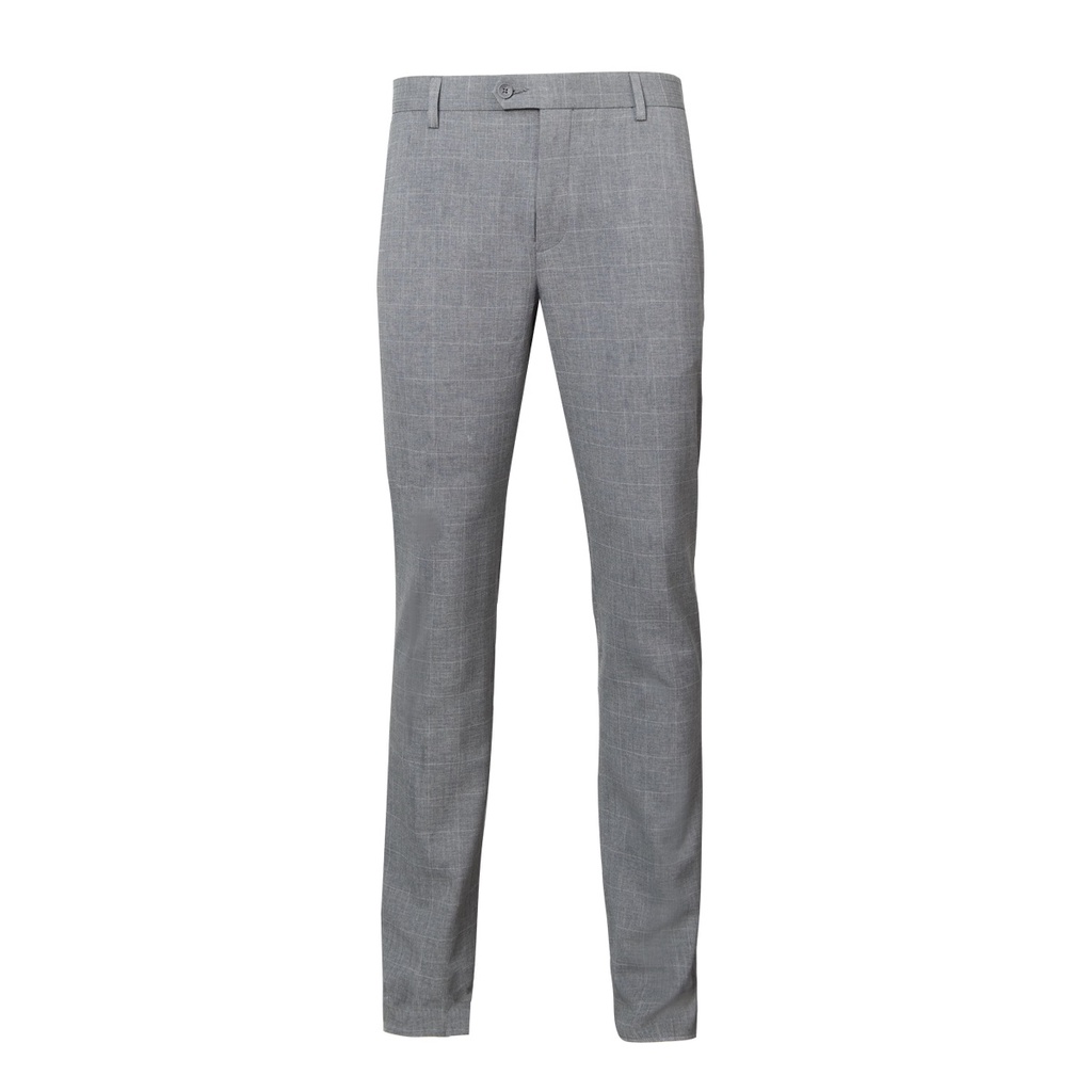 Quần Quần Âu Nam Quần Tây Công Sở Cao Cấp OWEN QS23496 Dáng Slim Fit Ống Ôm Màu Kẻ Chìm Nâu Nhạt Vải Nano Nhẹ Mát