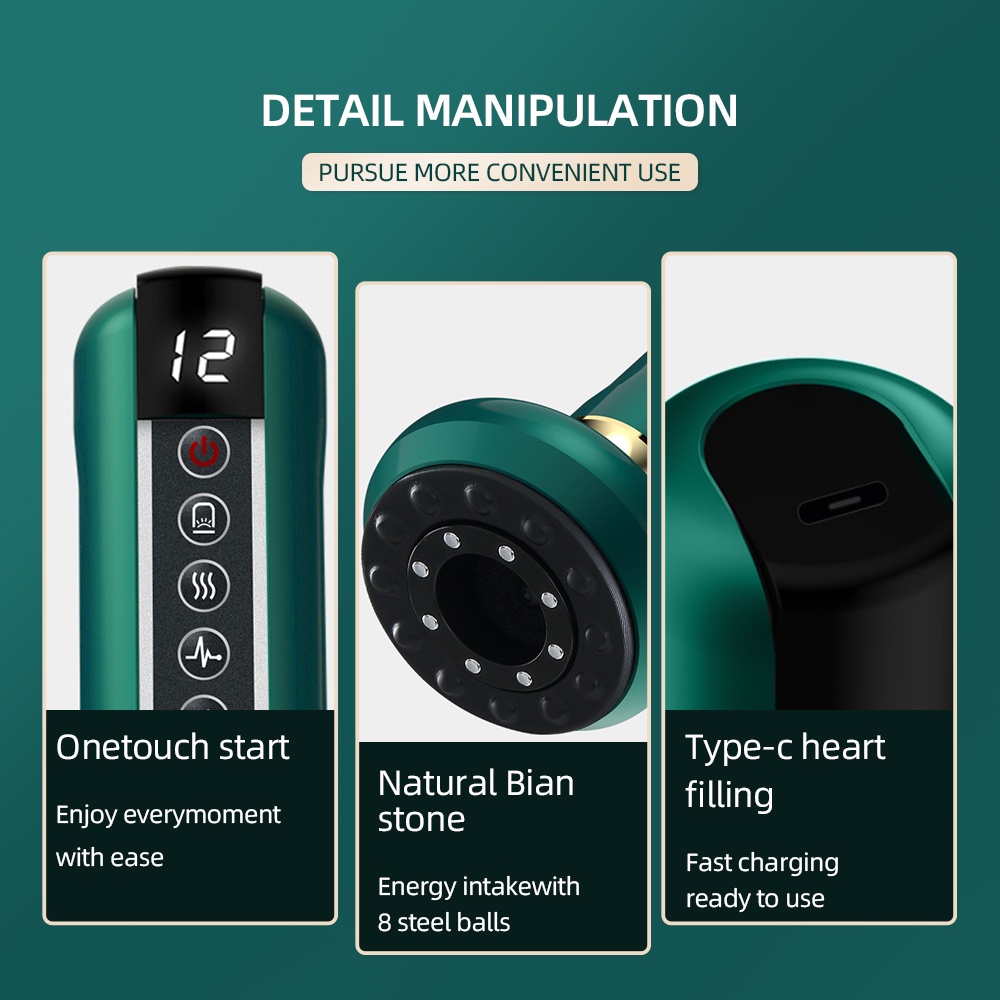 Máy giác hơi FOREVERLILY 6/ 12 bánh răng massage 45-50°c sưởi ấm thư giãn cơ bắp chăm sóc sức khỏe hiệu quả