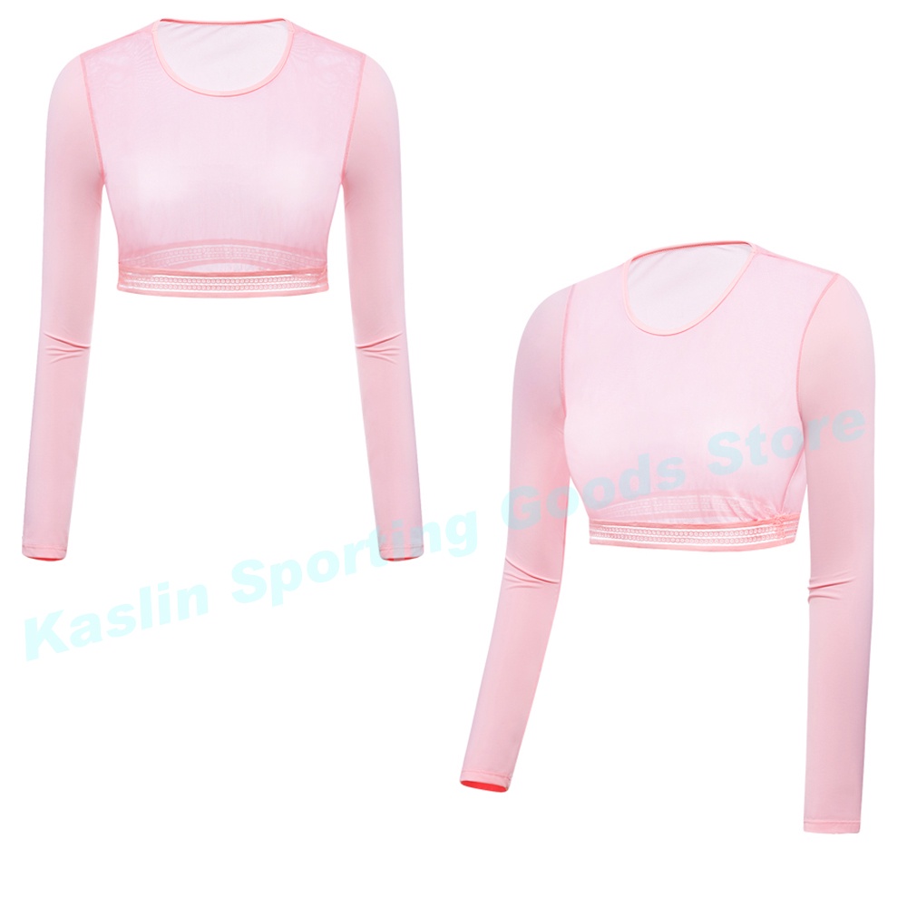 Áo Thun Đánh golf Bằng Lụa Lạnh Phối Lưới Chống Nắng Tùy Chỉnh Thời Trang Mùa Hè Cho Nữ