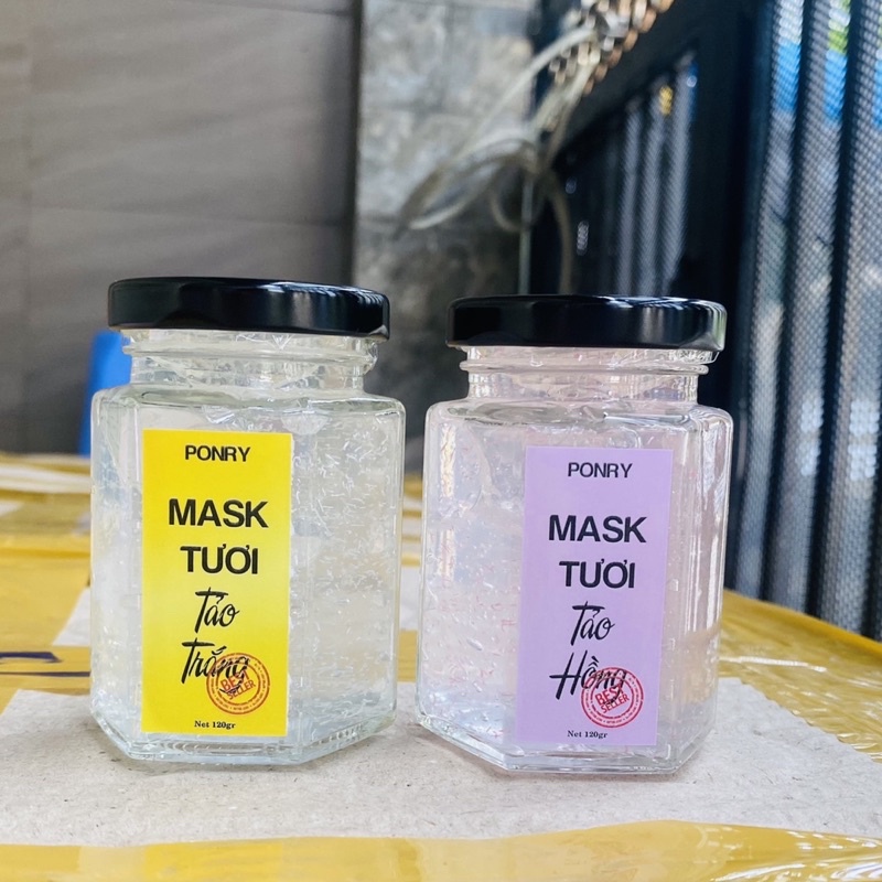 (HÀNG CHUẨN) Combo 2 Mask Tảo Collagen P1 (Của Ponry - Kèm quà tặng xinh)