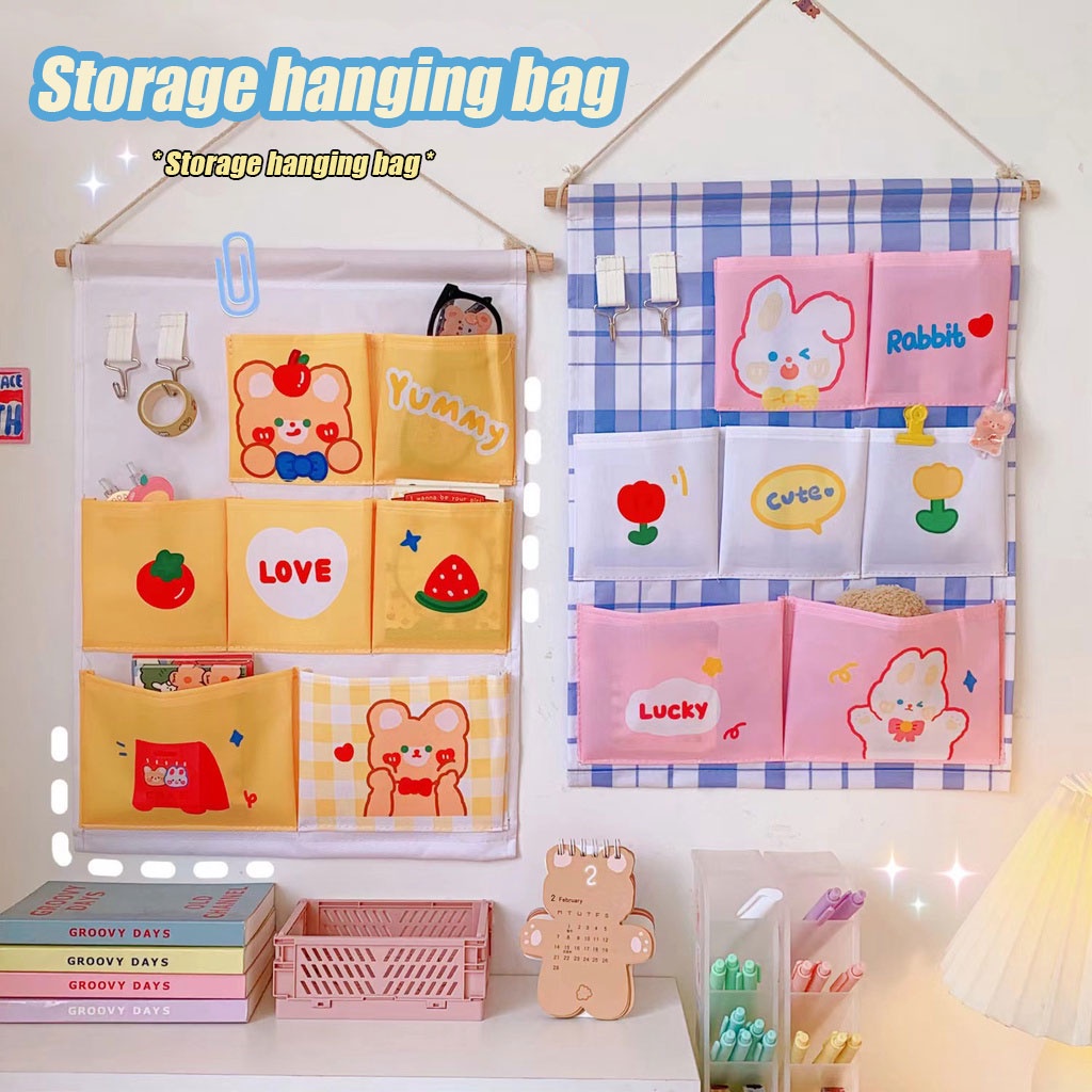 Túi Treo Tường Nhiều Ngăn Đựng Vật Dụng Tiện Lợi