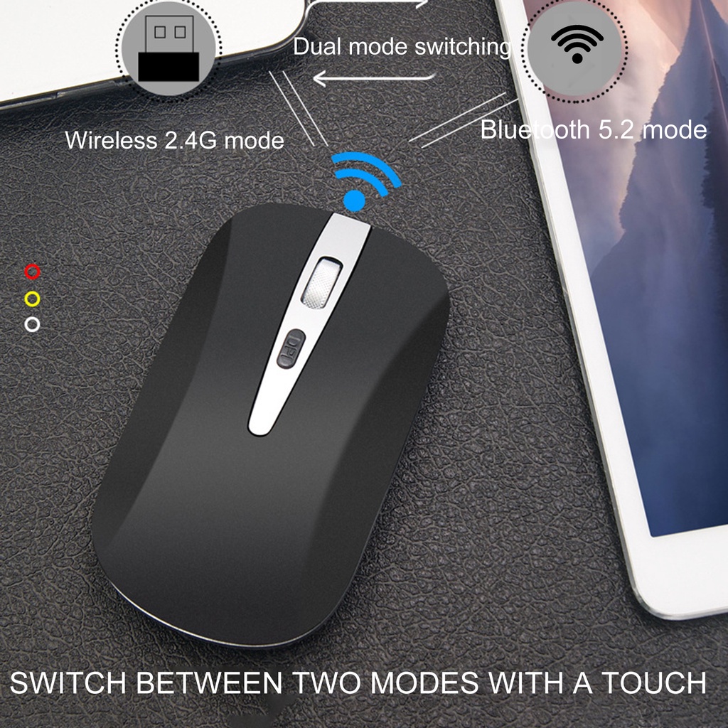 Chuột không dây Wl168 bluetooth 5.2 có thể sạc lại tiện lợi