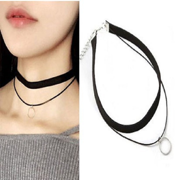 Vòng cổ nữ Choker thời trang cá tính nhiều mẫu đẹp sang trọng PK04