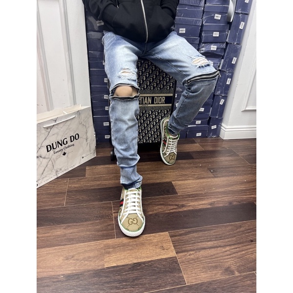 Quần Biker Rách Khoá Gối QJ152