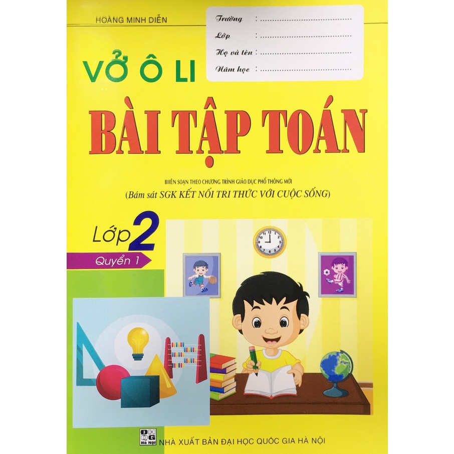 Sách - Vở ô li bài tập Toán lớp 2 (HA38)