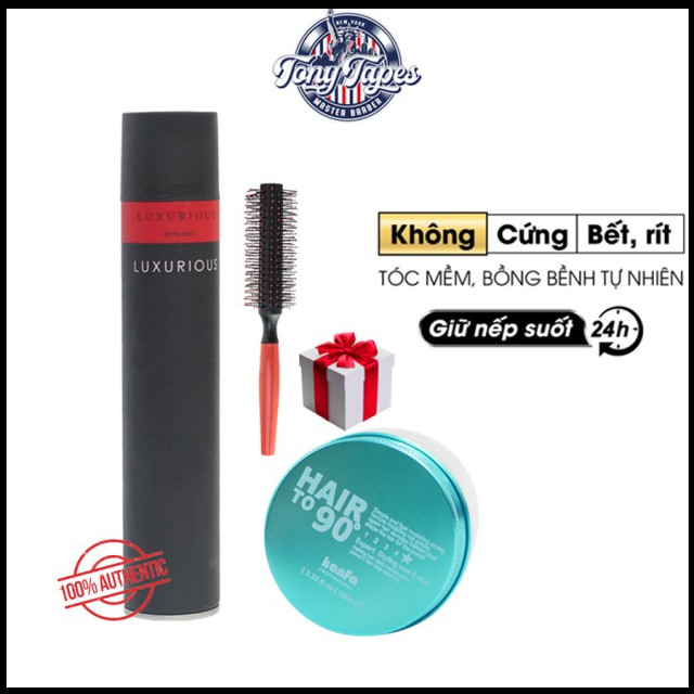 Sáp vuốt tóc Nữ Hair to 90 KANFA + Gôm xịt tóc giữ nếp tóc con , uốn, giả uốn| keo &amp; wax vuốt tóc chính hãng | november