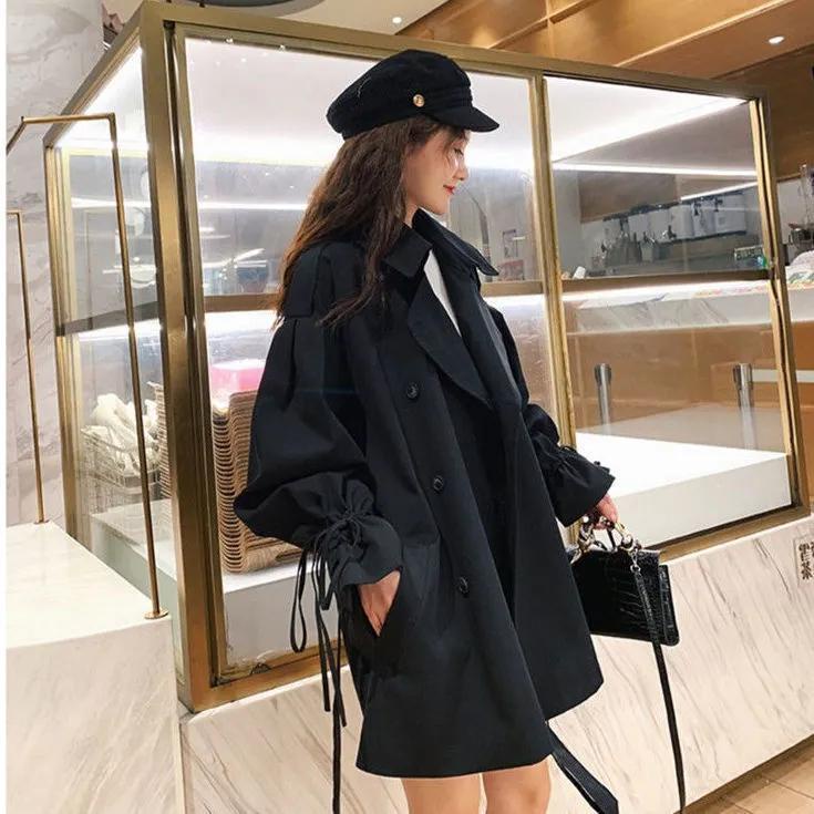 Áo Khoác Gió Dáng Rộng Thiết Kế Mới Năng Động Thời Trang Dành Cho Nữ