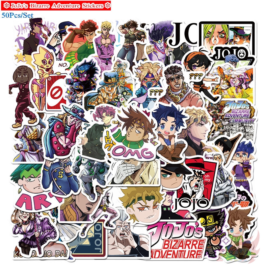 ❉ JoJo's Bizarre Adventure - Series 04 Stickers ❉ 50Pcs/Set Anime Fashion DIY Decals Doodle Stickers