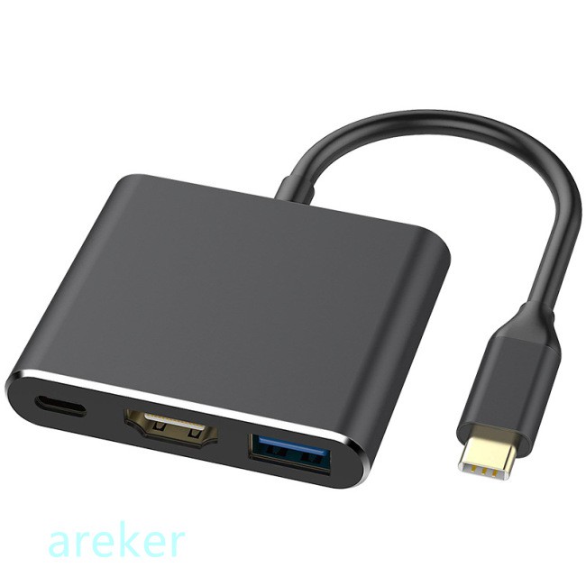 Đầu chuyển đổi USB 3.1 Type C sang HDMI 4K nhiều cổng có cổng sạc USB 3.0 và USB C