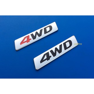 Tem chữ 4WD trang trí xe-Model1