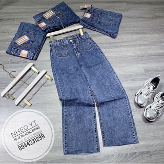Quần baggy jean nữ Julido , jean nữ cao cấp co dãn J631