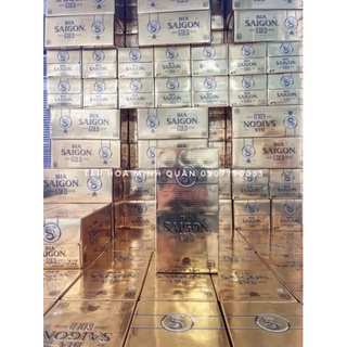 THÙNG BIA SÀI GÒN GOLD - 18 LON - DATE MỚI 11/2023