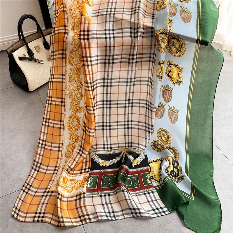 Khăn choàng cổ lụa cao cấp size 90x180cm che nắng