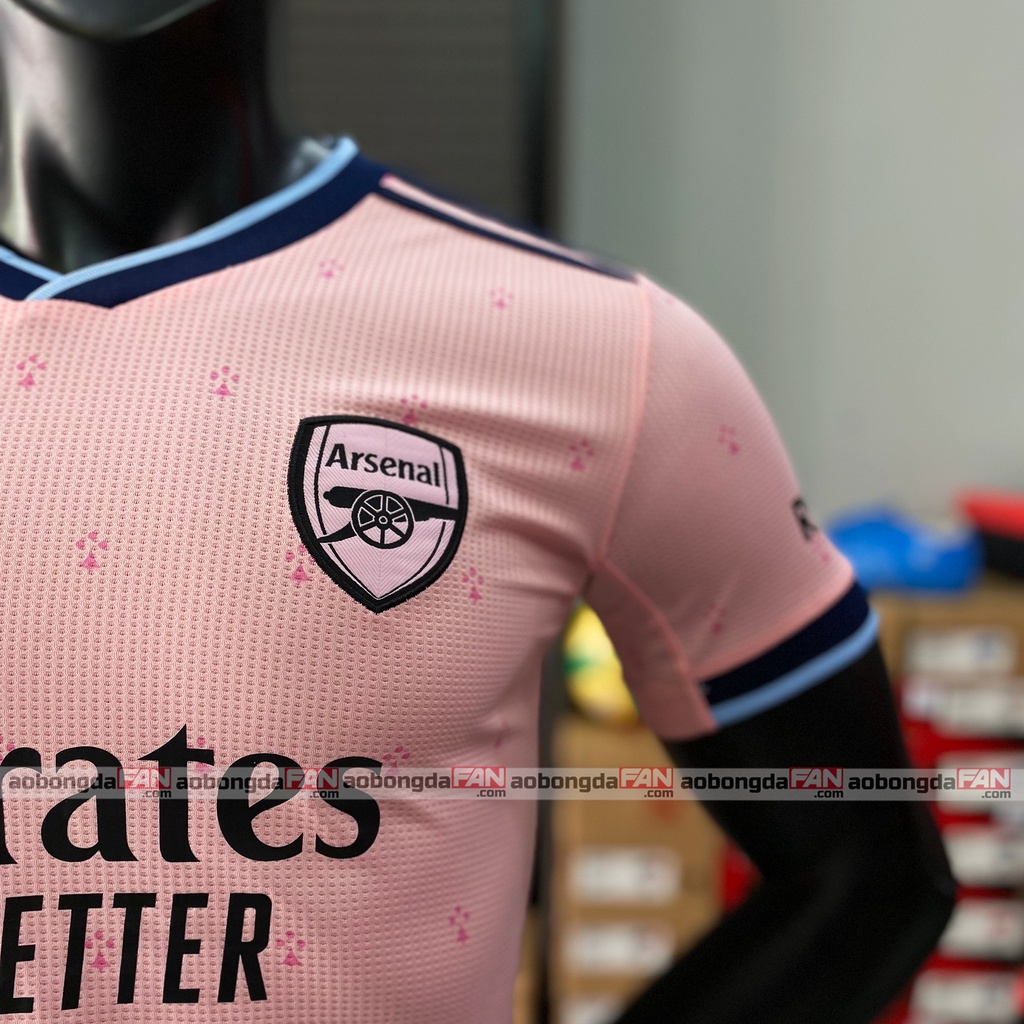 Bộ Quần Áo Bóng Đá Arsenal Hồng 3rd 22/23- Hàng Thái Player
