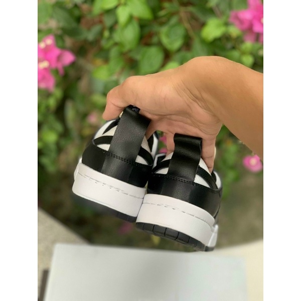 Giày thể thao sneaker air Dunk Low disrupt 2 pale lvory 2020 đen đế trắng