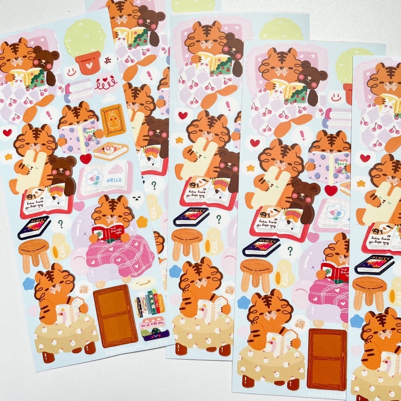 Bonghoanho_studio | sticker | Nhãn dán phiên bản đặc biệt chủ đề cùng Hỏi con đọc sách