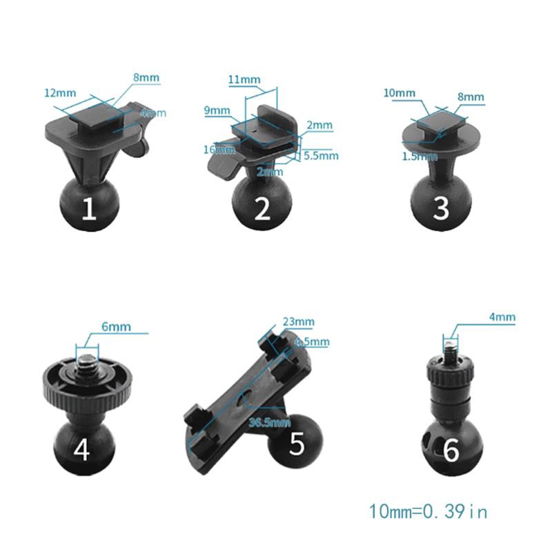 Giá giữ camera hành trình xe hơi có 6 đầu chuyển đổi tiện lợi