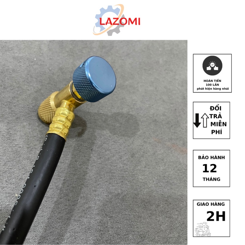 Dây nạp ga kèm van chống bỏng Tasco TCV120M Tasco Black