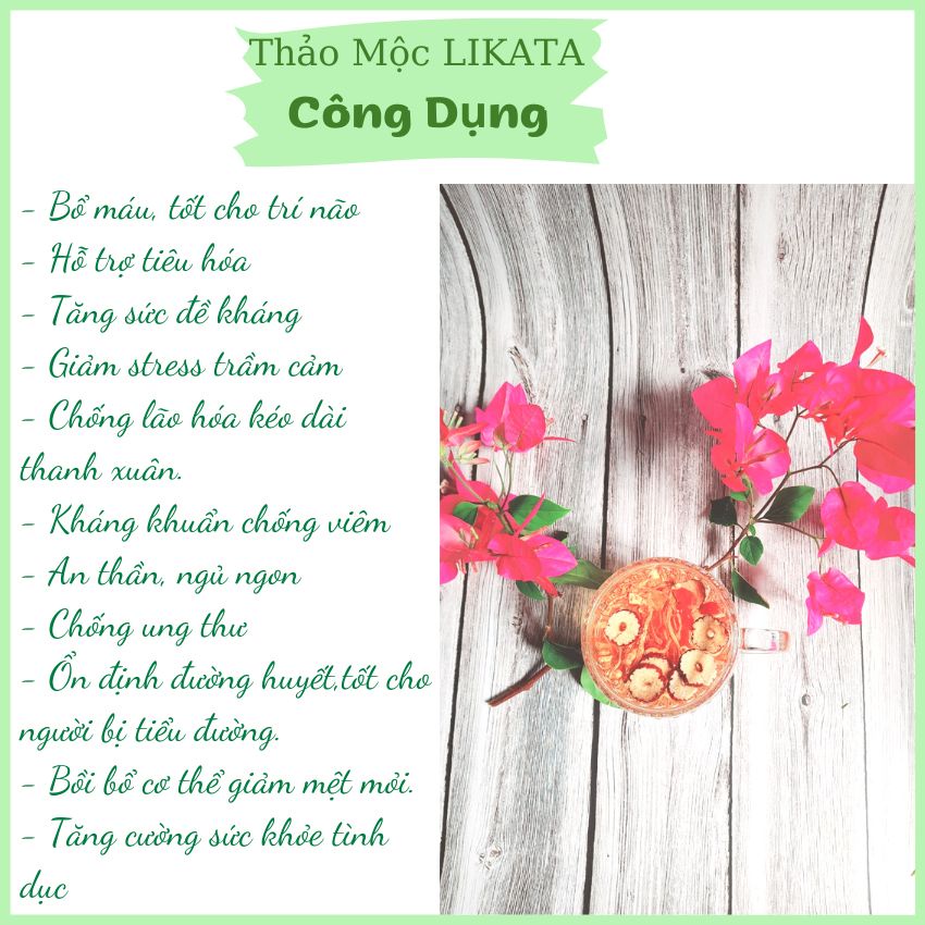 Đông Trùng Hạ Thảo Táo Đỏ Kỳ Tử gói 10gr LIKATA Chống Lão Hóa, Tăng Sức Đề Kháng, Phục Hồi Sức Khỏe