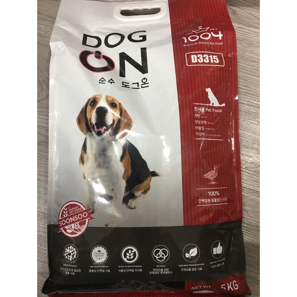 Thức ăn cho chó Dog'on 5Kg