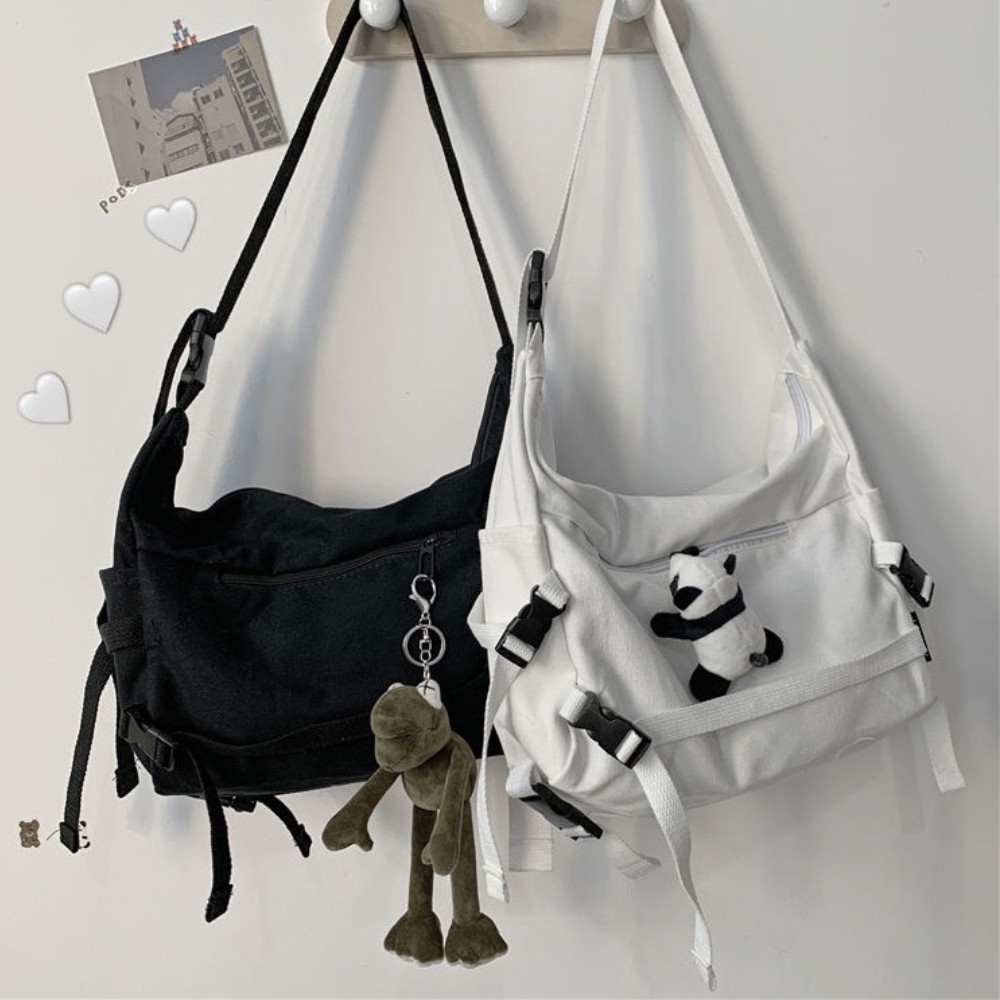 Túi đeo chéo canvas , vải bố ulzzang xinh đẹp đi học, đi chơi