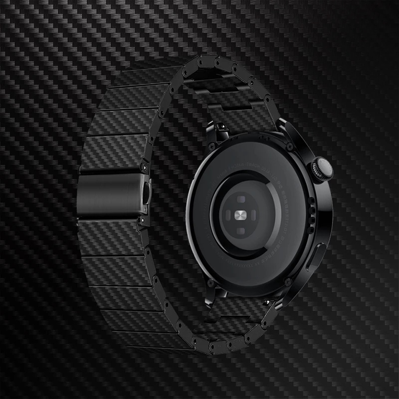 For Huawei watch GT3 Pro Dây đeo bằng sợi carbon cho Đồng hồ thông minh Huawei watch GT3 Pro 43mm 46mm Dây đeo chống nước