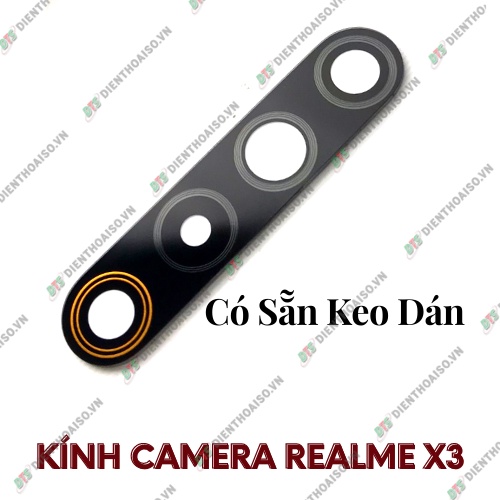 Mặt kính realme x3 có sẵn keo dán