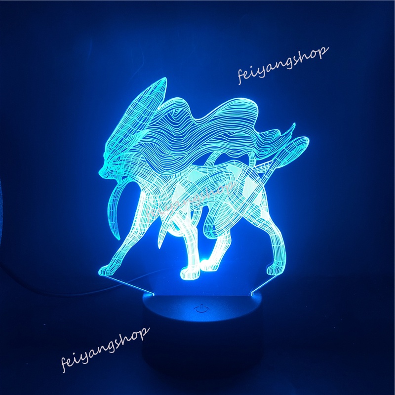 Đèn Ngủ led Chiếu Sáng Hình anime pokemon gengar haunter gastly Ảo Giác