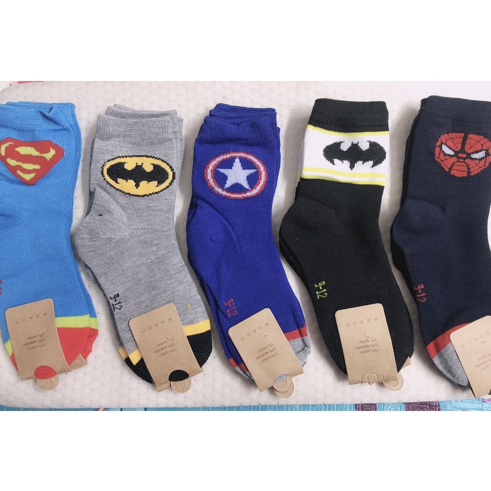 SET 10 ĐÔI TẤT SIÊU NHÂN CAO CỔ CHO BÉ TRAI TỪ 0-12TUỔI -giadungsieure