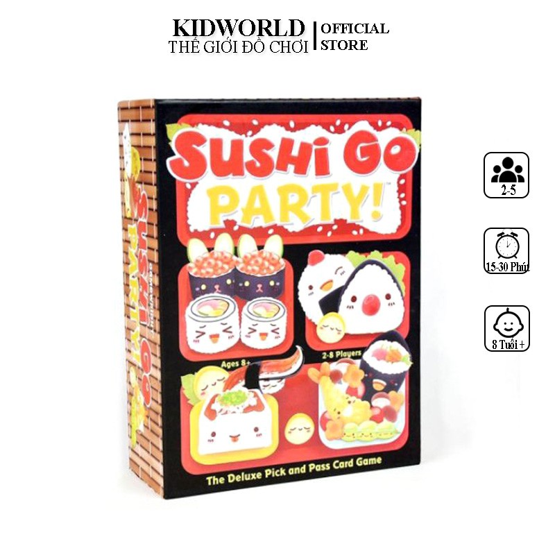 Bộ Bài SUSHI GO! PARTY, Trò Chơi Giải Trí Nhóm Hay Cho 2-5 Người Chơi