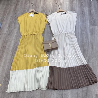 Váy lụa xếp ly chun eo MSGT81