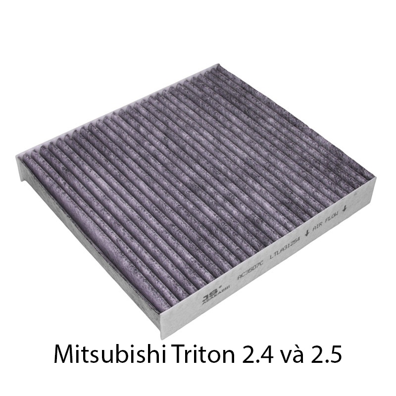 Lọc gió máy lạnh, lọc cabin Than hoạt tính xe Mitsubishi Triton 2.4 và 2.5 2015, 2016, 2017, 2018, 2019, 2020, 2021