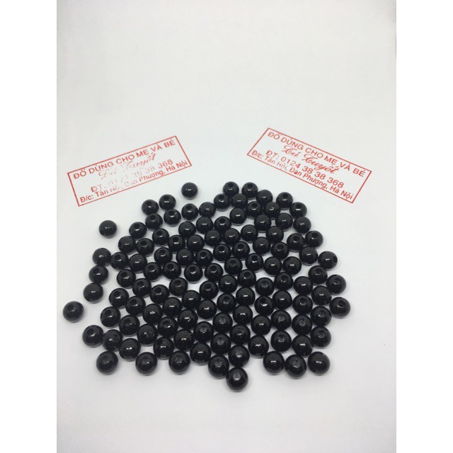 Combo 100 hạt trai nhựa làm vòng 8 li