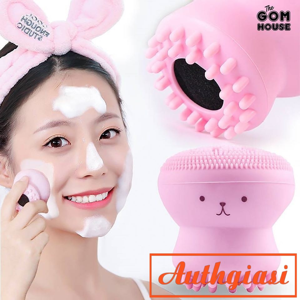Mút rửa mặt Bạch Tuộc (4.5x5x5cm)