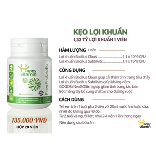 Kẹo lợi khuẩn probiotic, hỗ trợ tiêu hóa, giảm táo bón - ảnh sản phẩm 2