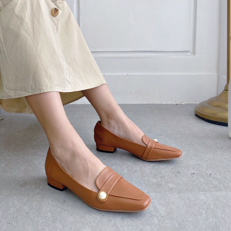 [ ẢNH TỰ CHỤP ]- Giày búp bê nữ oxford thời trang da cao cấp kiểu dáng trendy 2021 | BigBuy360 - bigbuy360.vn